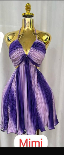 Robe d'été fluide violet