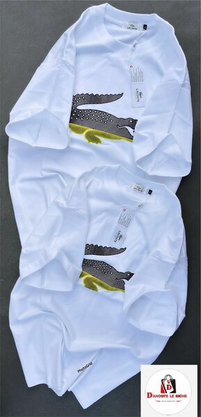 T-shirts assortis crocodile blanc