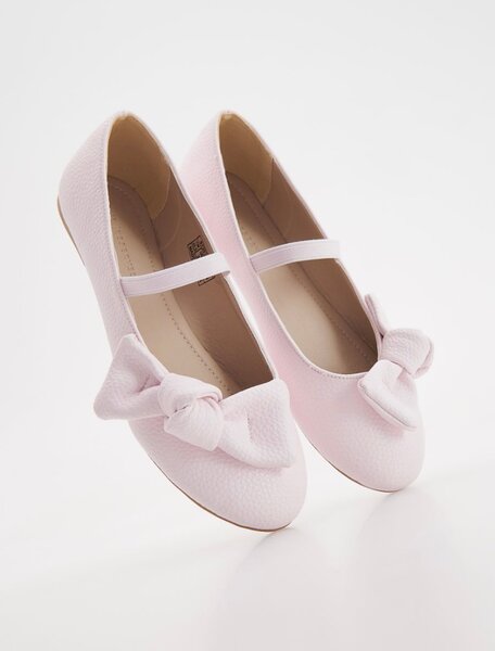 Ballerines Filles Roses avec Nœud