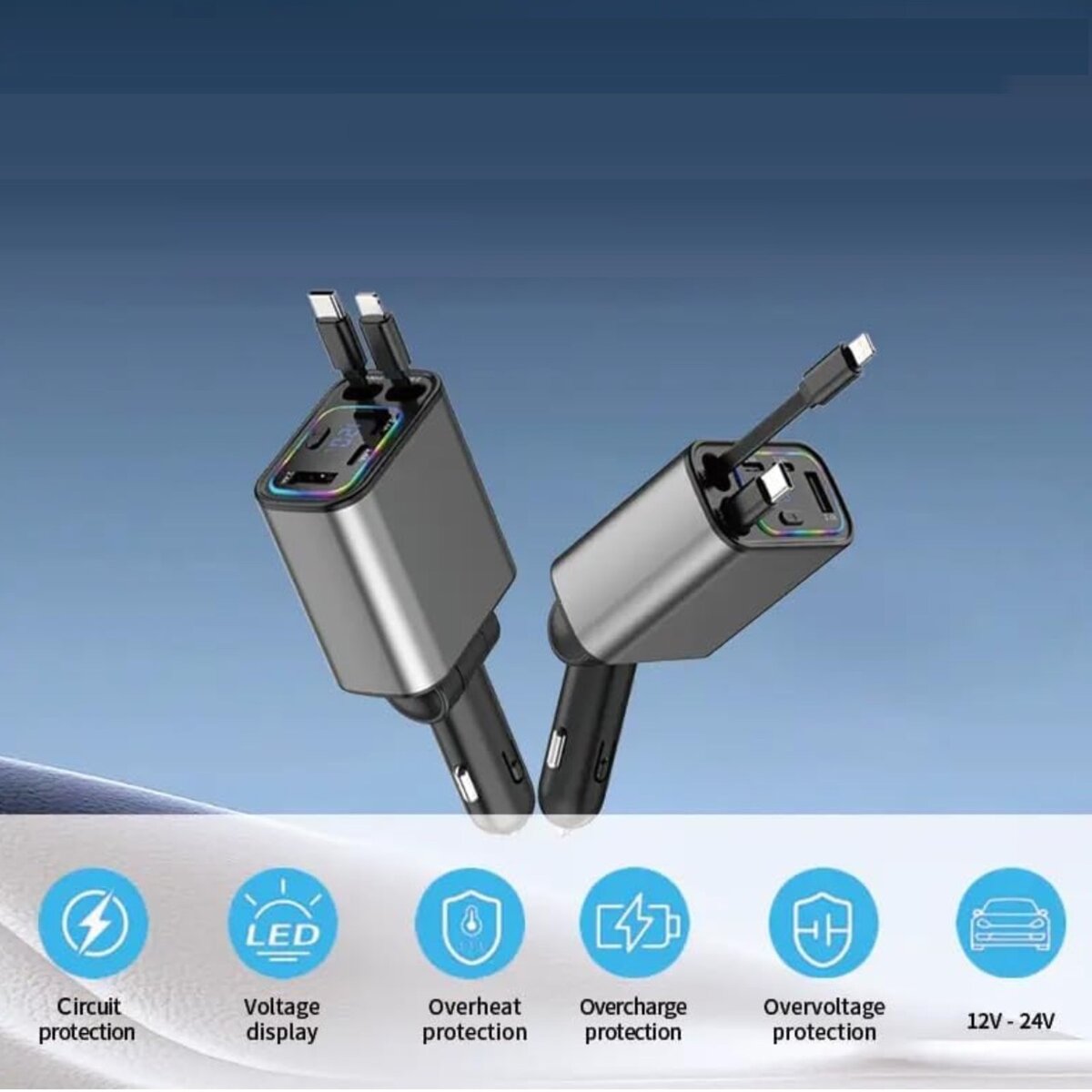 Chargeur Voiture Multi-Ports 120W