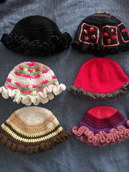 Chapeaux en crochet uniques