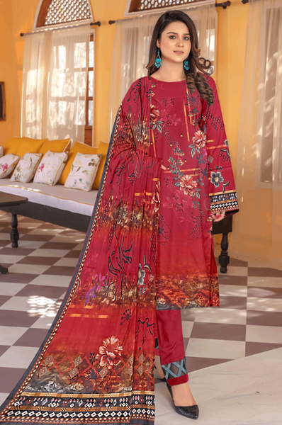 Women's Stunning Digital Print Lawn Suit