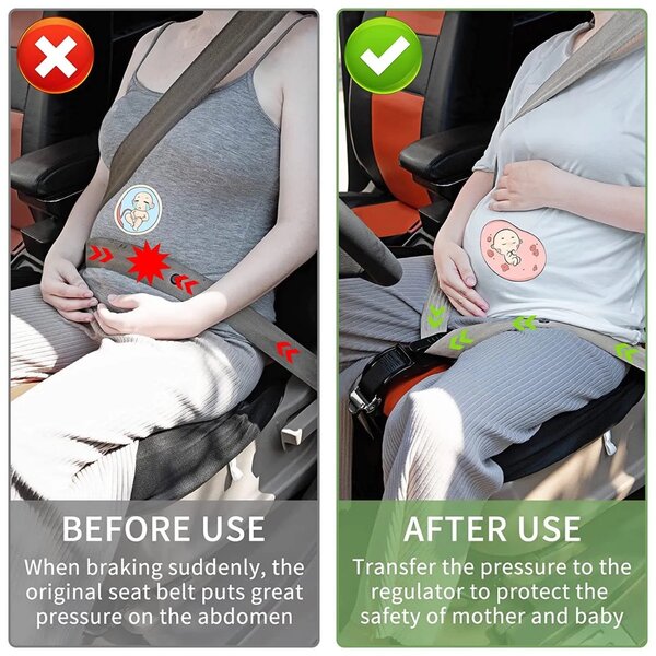 Pregnant car seat belt