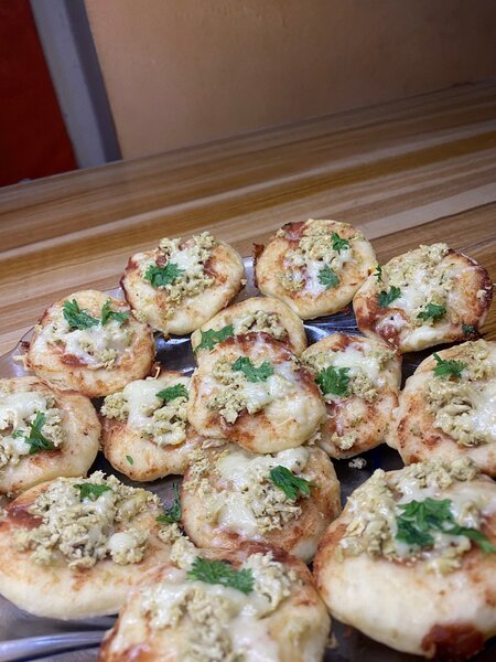 Mini pizzas gourmandes