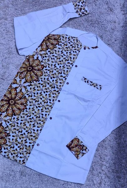 Chemise en coton mixte