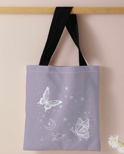 Sac cabas floral papillon
