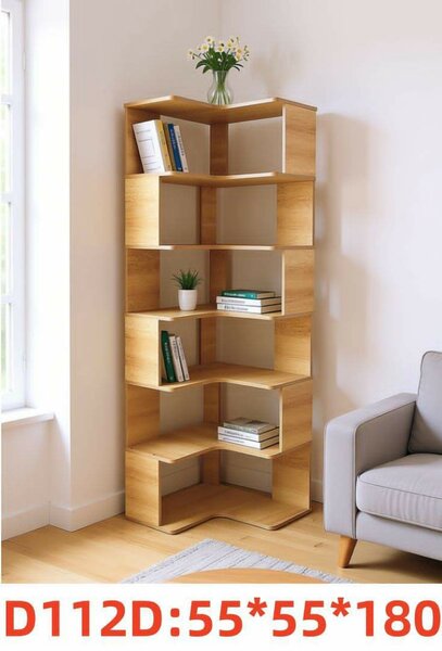 Étagère d'angle en bois moderne