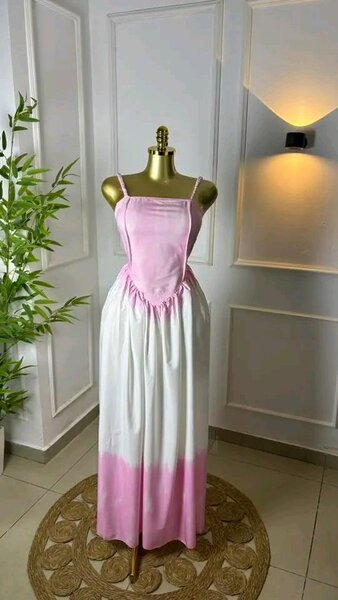 Robe longue tie-dye élégante