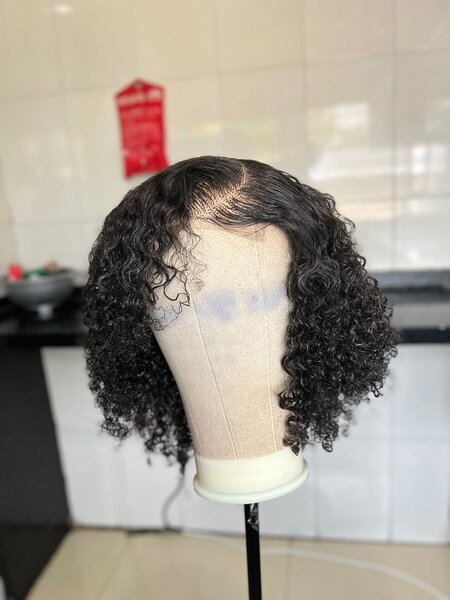 High fibre water wave glueless wigs