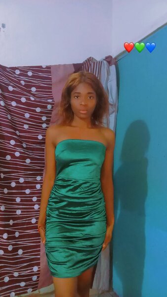 Robe bustier verte élégante