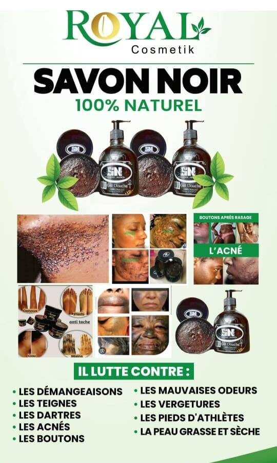 Savon Noir Naturel Exfoliant