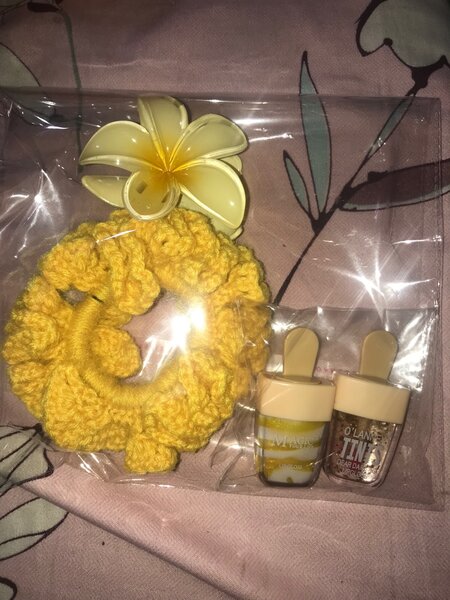 Set Accessoires Cheveux Jaune