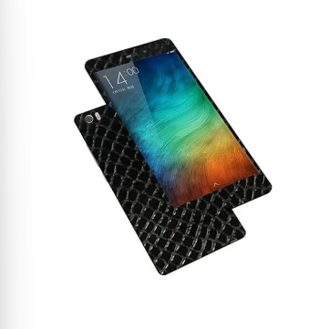 Xiaomi Mi Note Black Snake Leather Texture Mobile Skin