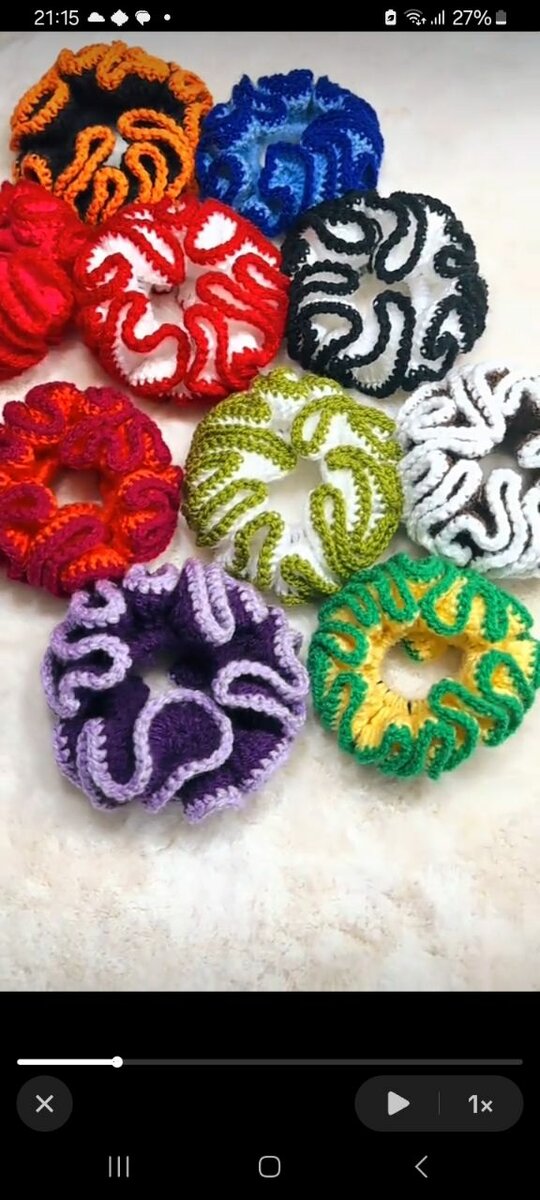 nœud et chouchou crochet