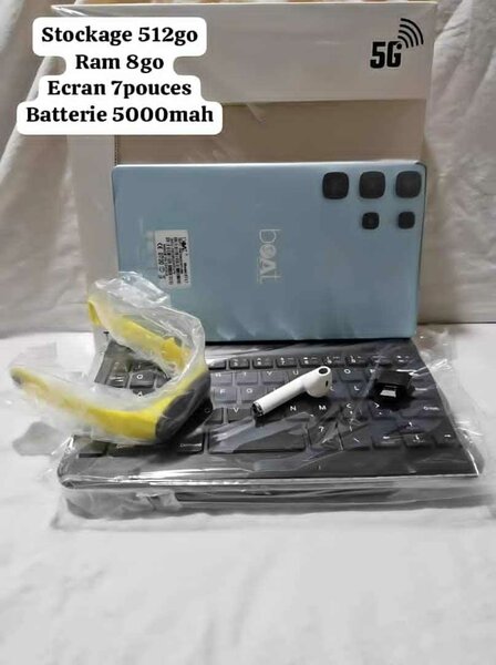 Tablette tactile BoAt 5G 8Go/512Go - 7 pouces