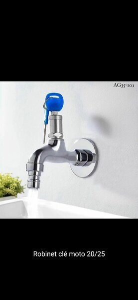 Robinet antivol extérieur clé