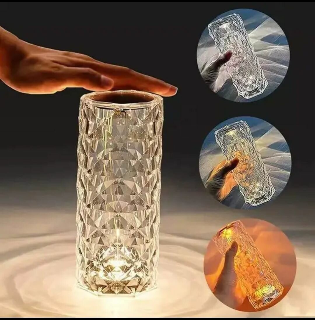 Crystal lamp 16 colors remote control sensor technology