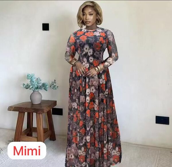 Robe longue florale élégante