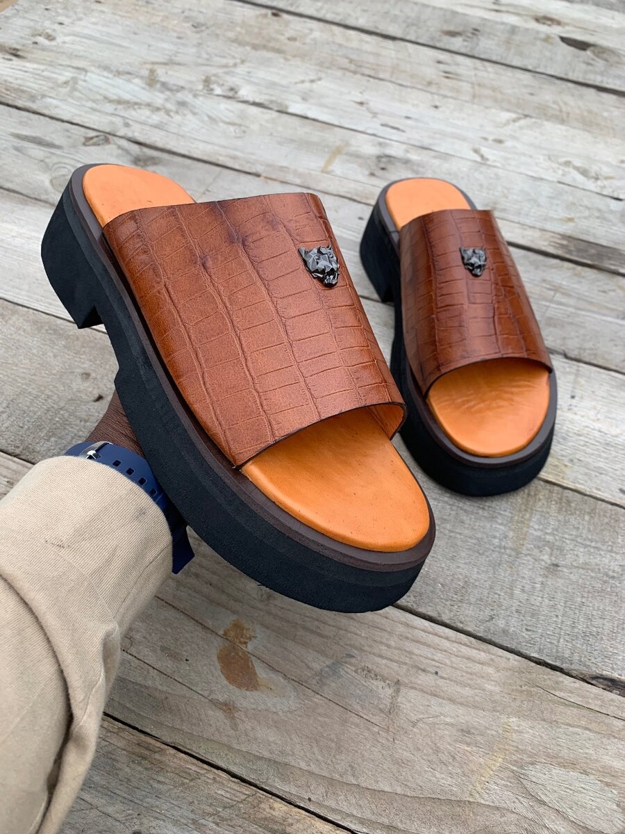 Sandales Homme Cuir Élégantes