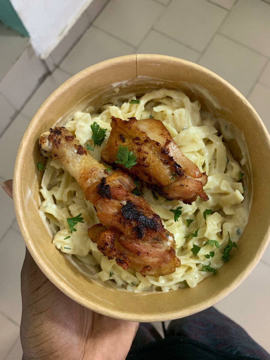 Pâtes crémeuses au poulet