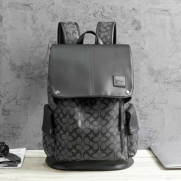 Original leather backpack black