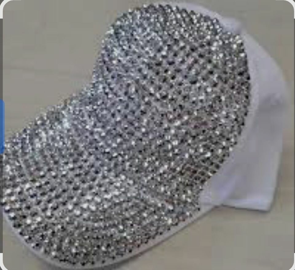 Casquette strass brillante