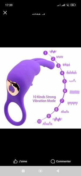 Anneau vibrant Silicone