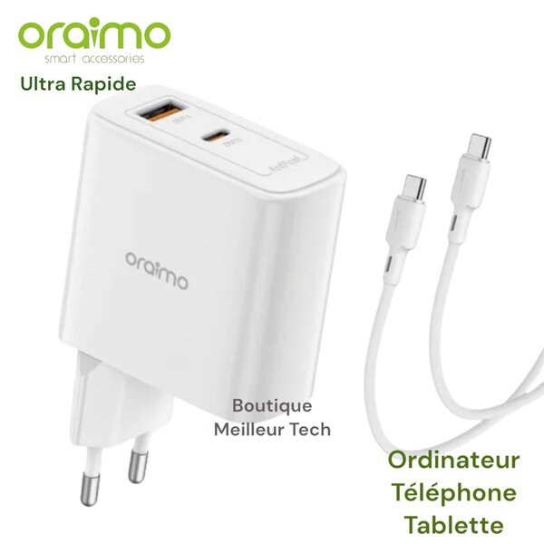 Chargeur oraimo 45w Ultra Rapi