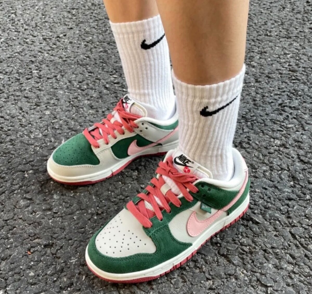 Sneakers tendance en cuir multicolore