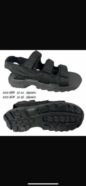 Sandales Sport Été Noires