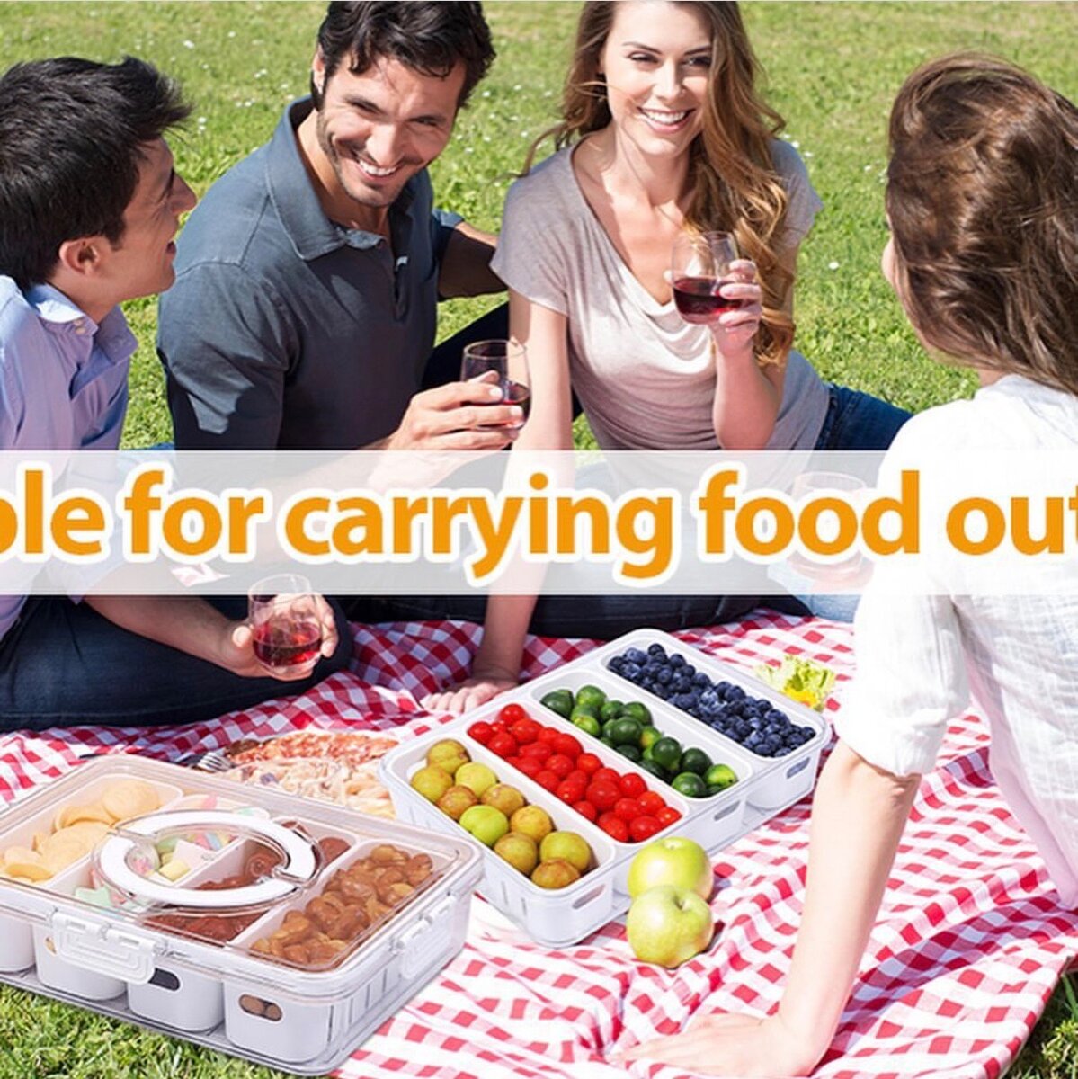 4 compartment storage bowl