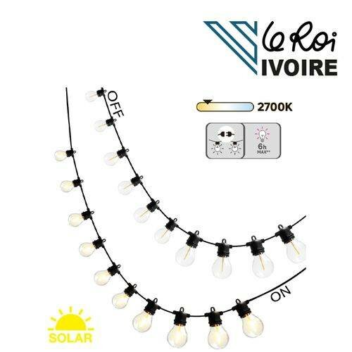 Guirlande Solaire Extérieure 2700K