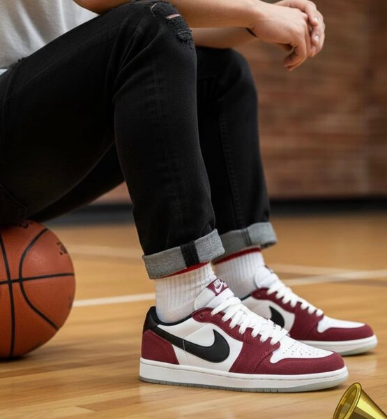 Sneakers rouges homme élégants