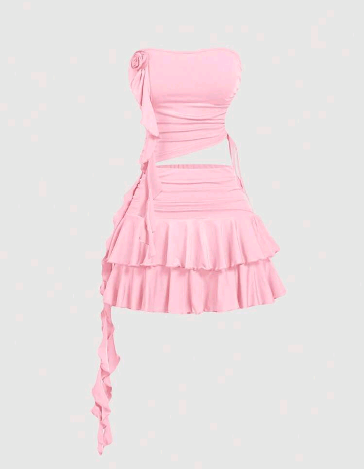 Robe Cocktail Épaule Nue