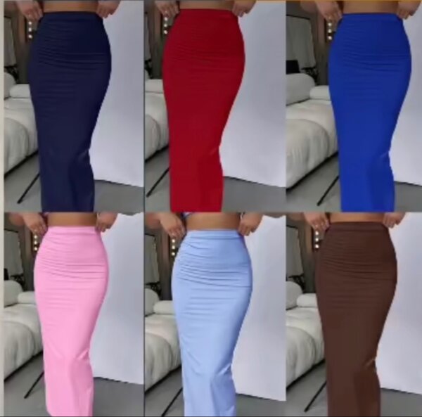 LongJupe taille haute élégante