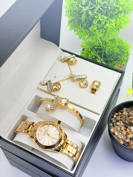 Ensemble Montre et Bijoux Luxe