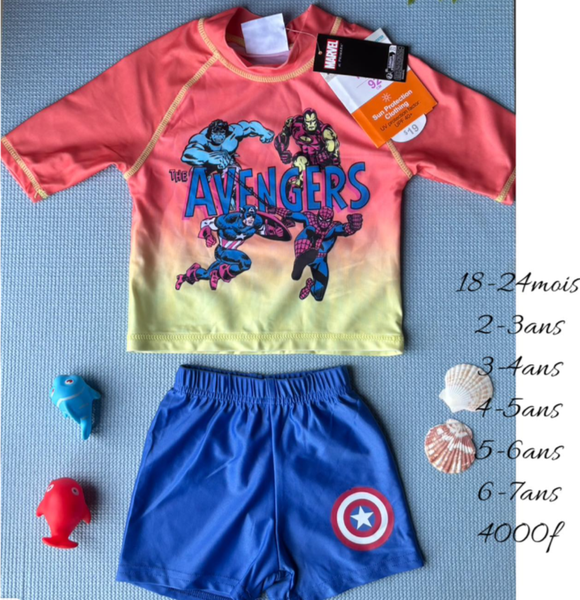 maillot de bain pour garçon séparé