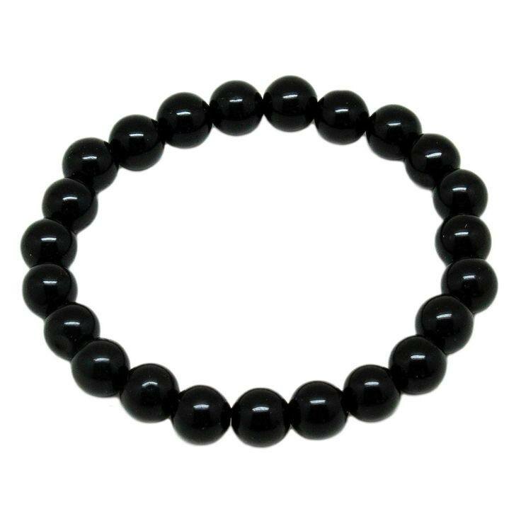 Bracelet en obsidienne noire