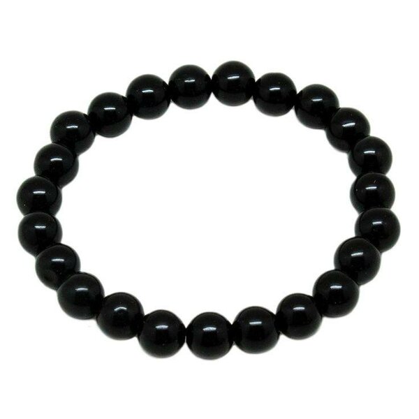 Bracelet en obsidienne noire