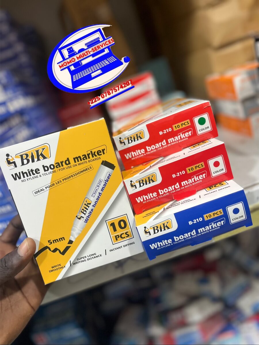 Marqueurs tableau blanc BIK 10 pcs