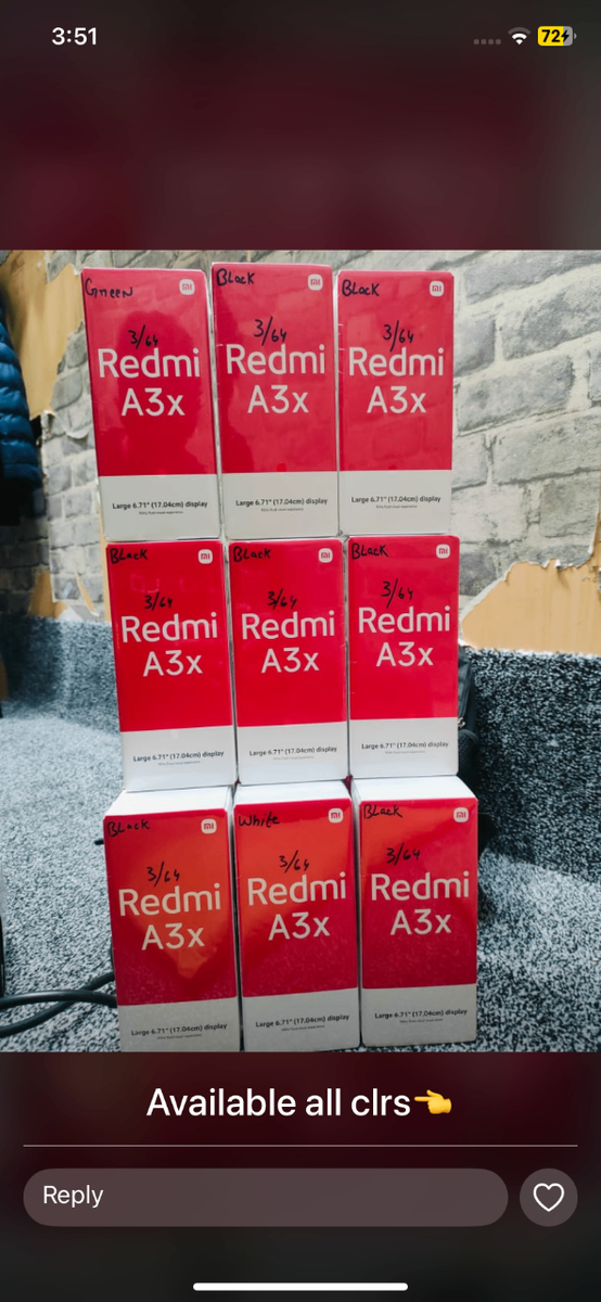 Redmi A3x Box pack