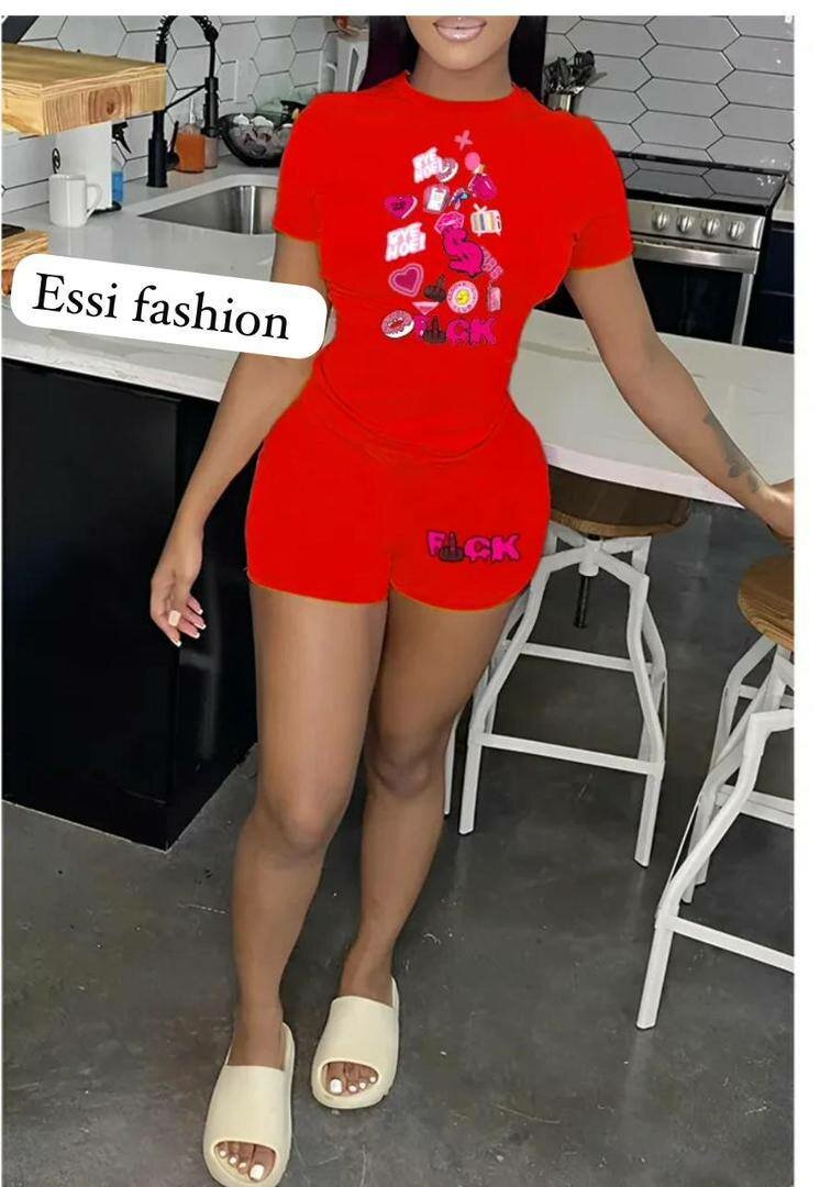 Tenue d'été imprimée pour femmes