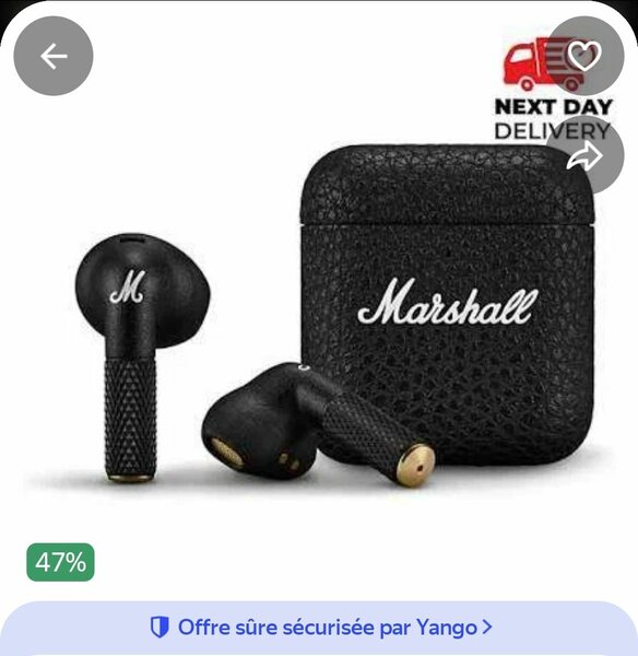 Écouteurs sans fil Marshall