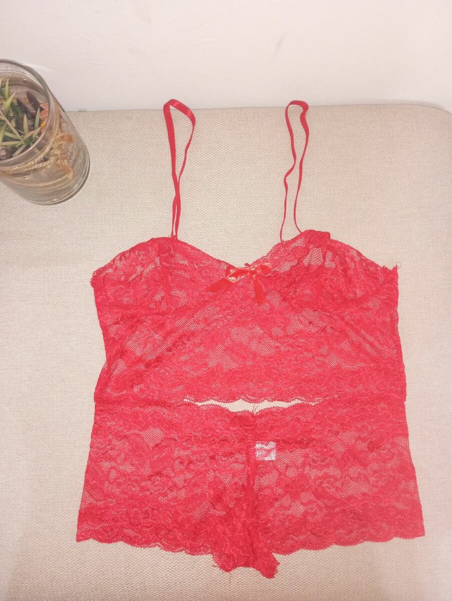 Ensemble lingerie dentelle sexy