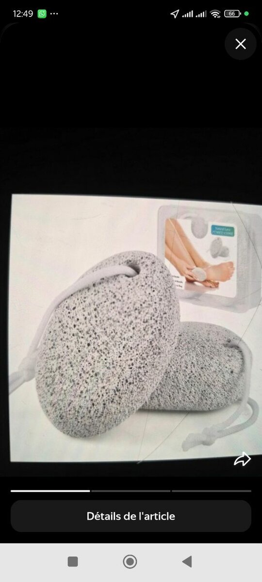 Pierre ponce exfoliante pieds