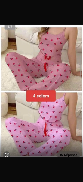 Pyjama Rose Femme Été