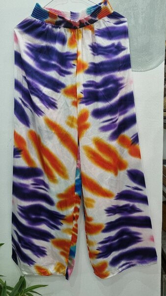 Pantalon large tie-dye