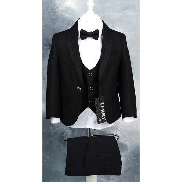 Terry black luxury suit