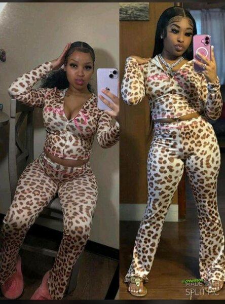 Pyjama léopard femme élégant