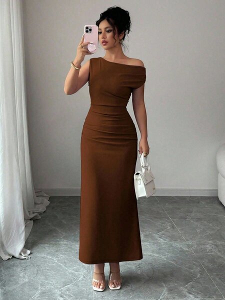 Elegant One-Shoulder Dress